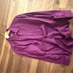 Michael Kors Rich Purple Dress Shirt
